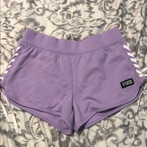 VS Pink Lace Up Shorts